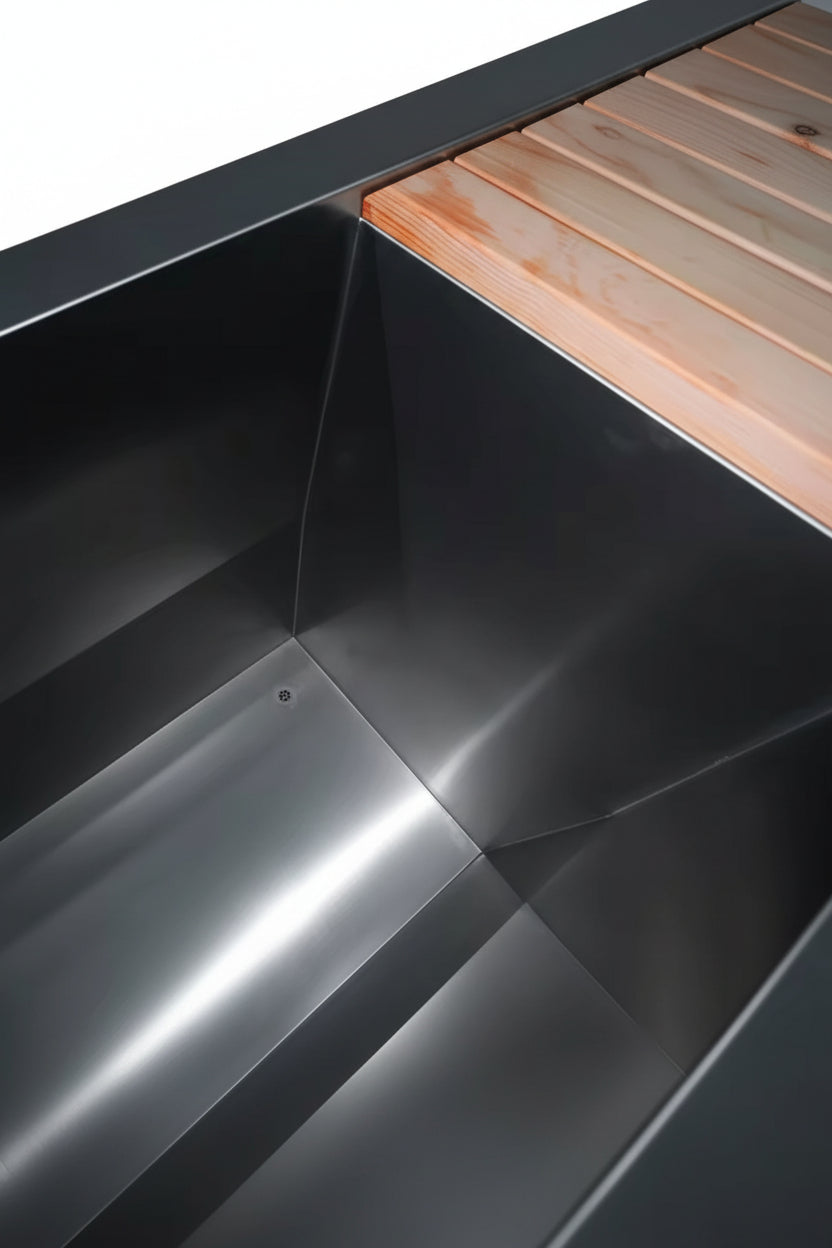 Modern Stainless Steel COLD Plunge